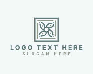 Floorboard - Floral Tile Pattern logo design