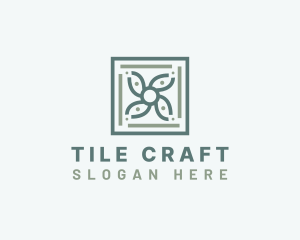 Tiles - Floral Tile Pattern logo design