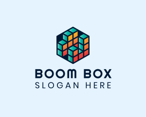 3D Cube Hexagon logo design