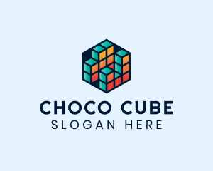 3D Cube Hexagon logo design