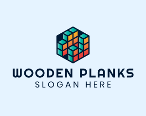 3D Cube Hexagon logo design