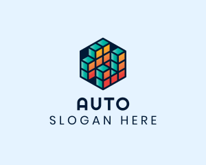 Advertising - 3D Cube Hexagon logo design