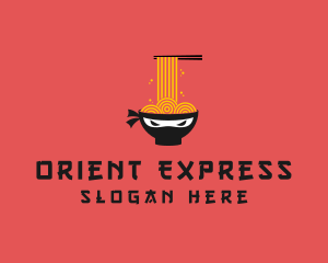 Orient - Ninja Ramen Bowl logo design