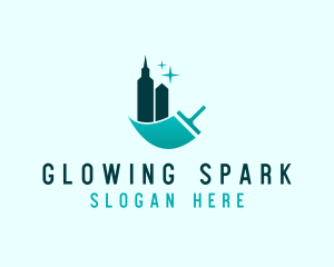 Building Squeegee Cleaning logo design