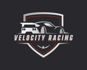 Auto Motorsport Race Car logo design