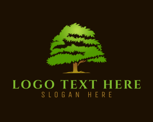 Organic Nature Tree logo design