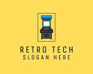 Retro Arcade Machine logo design