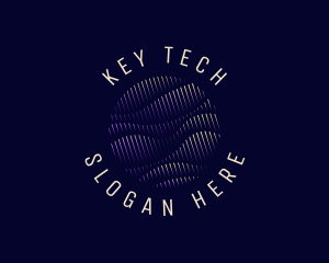 Tech Wave Sphere logo design