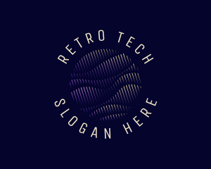 Tech Wave Sphere logo design