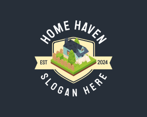 Isometric Residential Home logo design