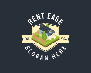 Isometric Residential Home logo design