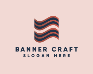 Stripe Banner Flags logo design