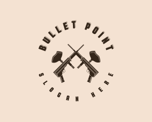 Gun - Paintball Gun Team logo design