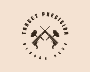 Shooting - Paintball Gun Team logo design