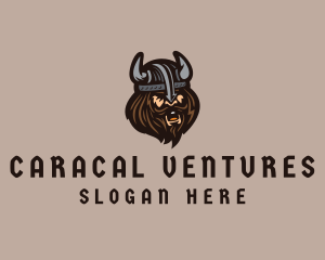 Angry Barbarian Warrior  logo design