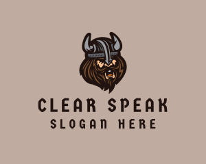 Angry Barbarian Warrior  logo design