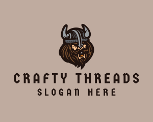 Angry Barbarian Warrior  logo design