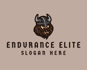 Angry Barbarian Warrior  logo design