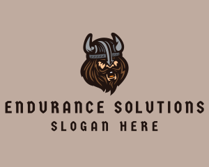 Angry Barbarian Warrior  logo design