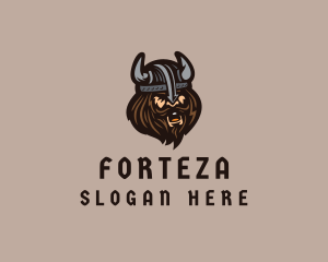 Angry Barbarian Warrior  logo design