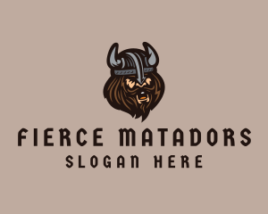 Angry Barbarian Warrior  logo design