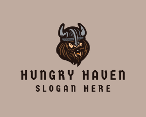 Angry Barbarian Warrior  logo design