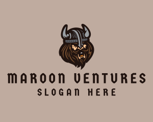 Angry Barbarian Warrior  logo design