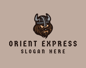 Angry Barbarian Warrior  logo design