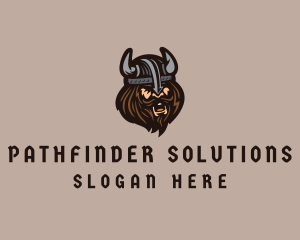 Angry Barbarian Warrior  logo design