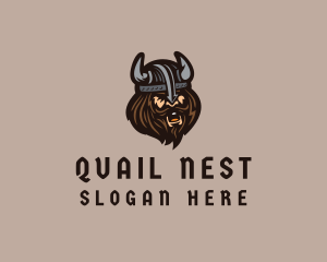 Angry Barbarian Warrior  logo design