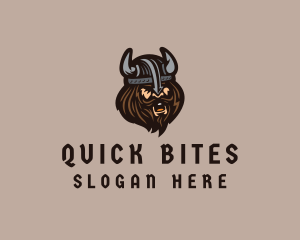 Angry Barbarian Warrior  logo design