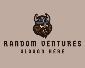 Angry Barbarian Warrior  logo design