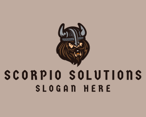 Angry Barbarian Warrior  logo design