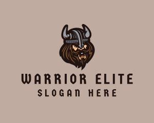 Angry Barbarian Warrior  logo design
