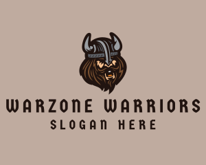 Angry Barbarian Warrior  logo design