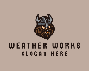 Angry Barbarian Warrior  logo design