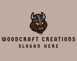 Angry Barbarian Warrior  logo design