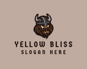 Angry Barbarian Warrior  logo design