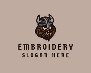 Angry Barbarian Warrior  logo design