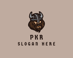 Angry Barbarian Warrior  logo design