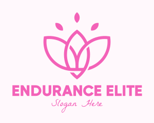 Pink Lotus Flower Logo