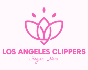 Pink Lotus Flower Logo