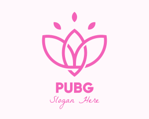 Pink Lotus Flower Logo