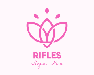 Pink Lotus Flower Logo