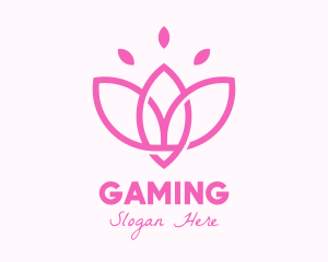 Pink Lotus Flower Logo