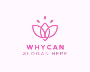 Pink Lotus Flower Logo