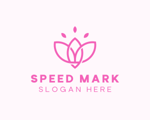 Pink Lotus Flower logo design