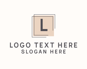 Tiling - Framing Business Square Letter logo design