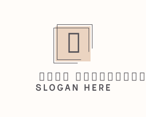 Framing Business Square Letter logo design
