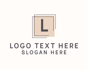 General - Framing Business Square Letter logo design